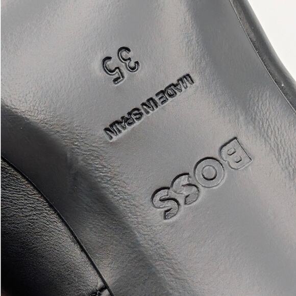 Boss Gracey Pointed Toe Stiletto Heel Pump Women's Black Size US5 EU35 - Picture 9 of 12